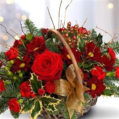 Florist Choice Christmas Basket