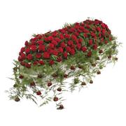 Luxury Red Rose Casket Spray