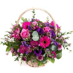 Florist Choice Flower Basket - choose colour