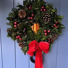 Red Bauble Wreath 