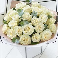 Luxury White Rose Bouquet