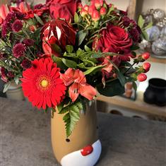 Rudolph The Red Nosed Vase 