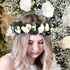 Flower Crown Classic White
