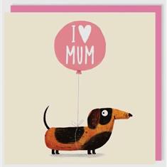Doggy I Love Mum Card 