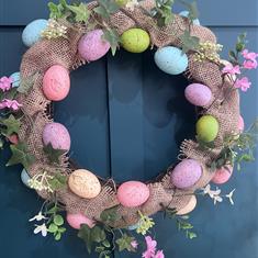Faux Easter Door Wreath 