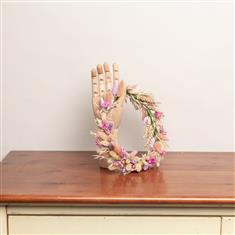Pink Dried Flower Crown