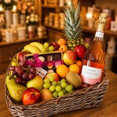 Rose Prosecco Fruit Basket