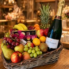 Champagne and Fruit Basket