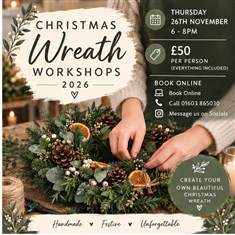 Christmas Wreath Workshop Nov 26th
