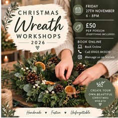 Christmas Wreath Workshop Nov 27th