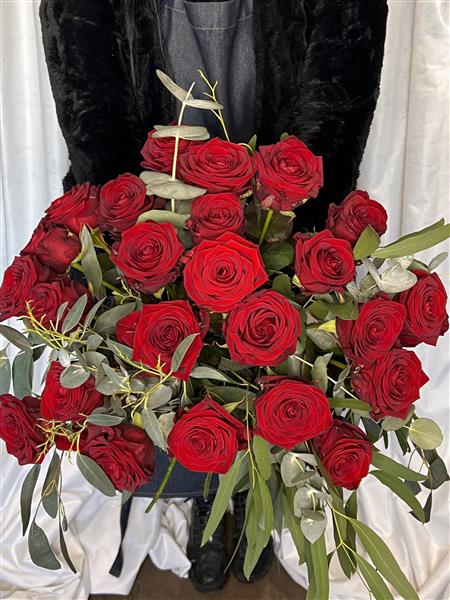 Two Dozen Red Rose Bouquet